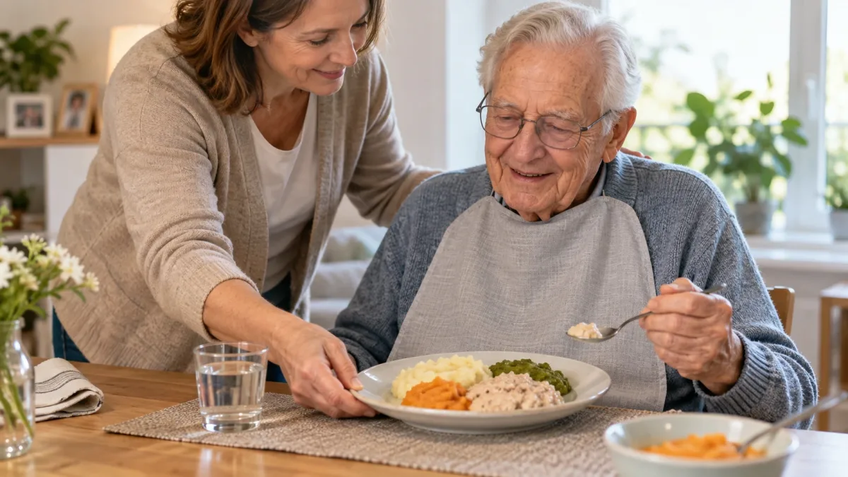Como adaptar alimentos para idosos com disfagia